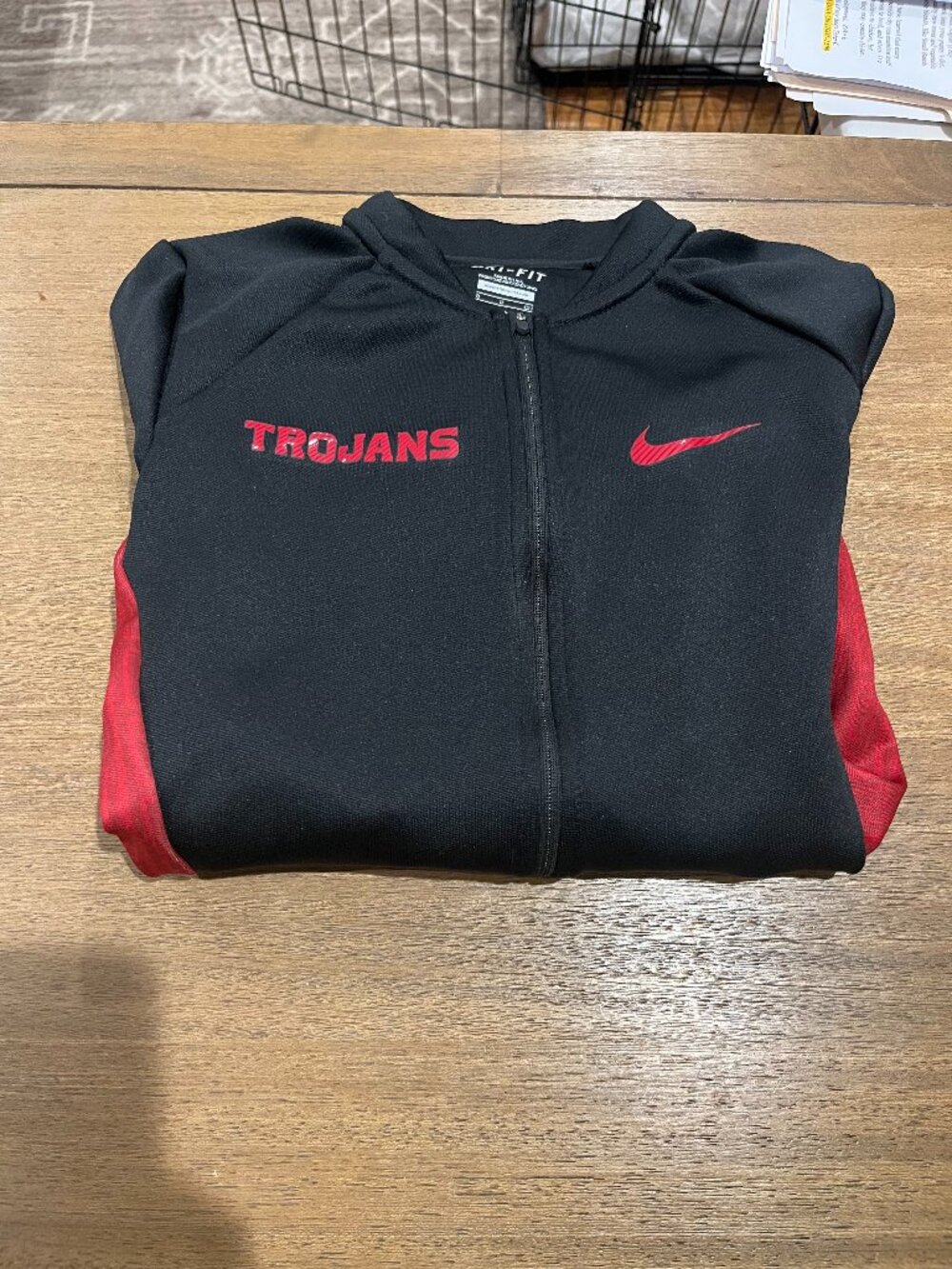 USC Dri-Fit Nike Women's Red and Black Jacket (NEW)